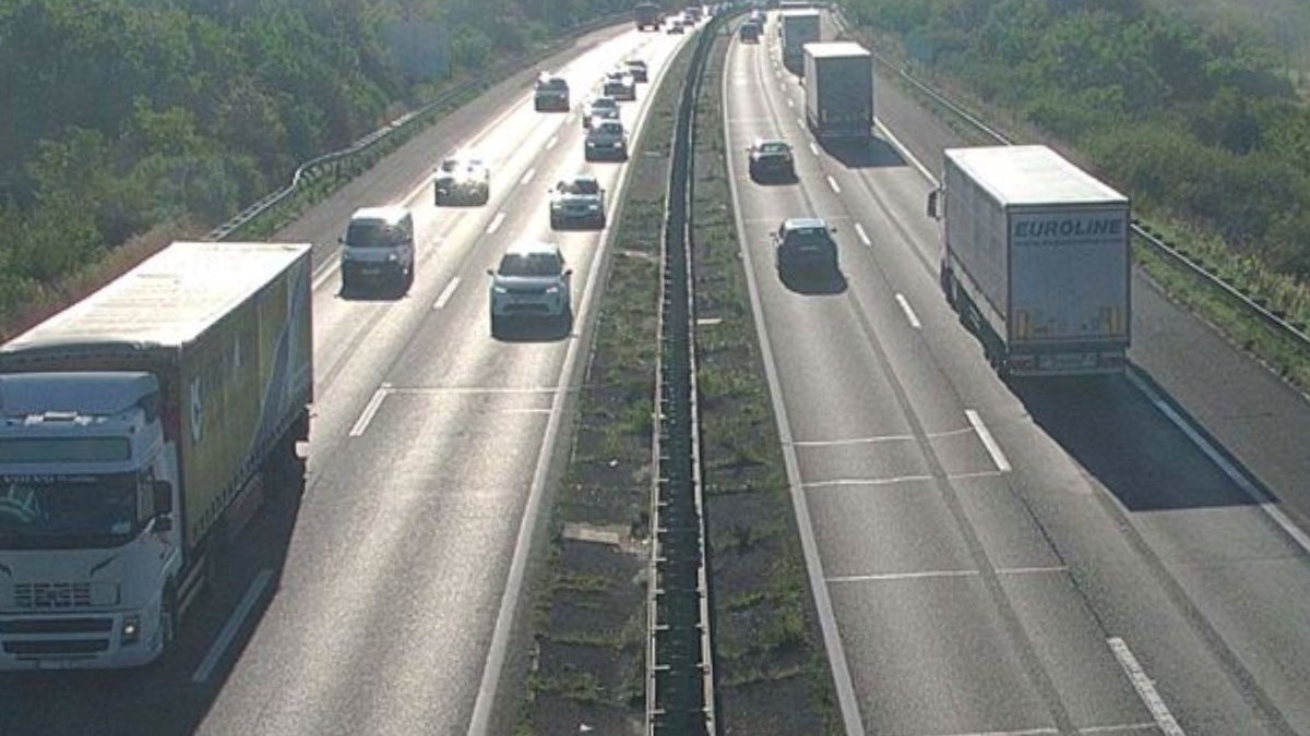 Pješak na autocesti A3 kod Novske