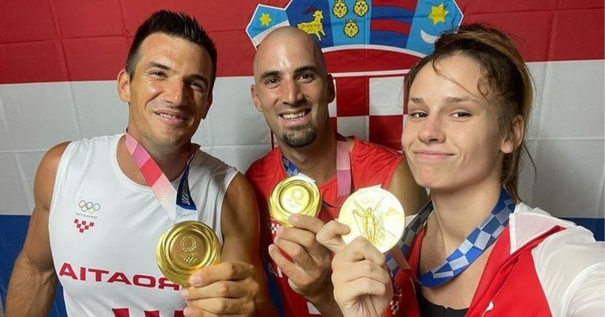 Jelić se slikala sa Sinkovićima: "Zvijeri"