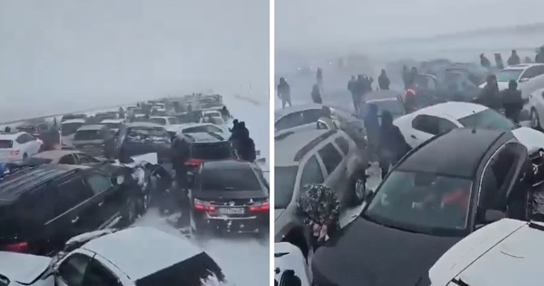 VIDEO Ogromni lančani sudar u Kazahstanu, sudarilo se više od 95 auta