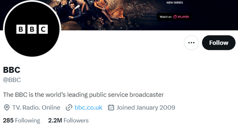 Twitter uklonio oznaku "Medij koji financira vlada" s profila BBC-ja, NPR-a...