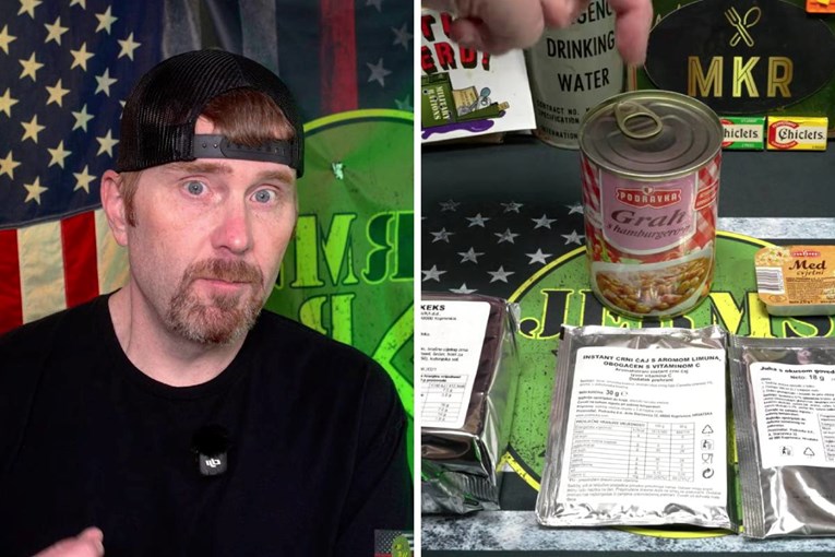 Youtuber isprobava vojne obroke iz cijelog svijeta, pogledajte što misli o hrvatskom