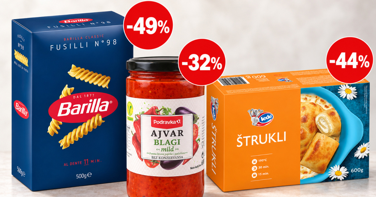 Popularne tjestenine brutalno snižene, Barilla se prodaje i za 49% manje