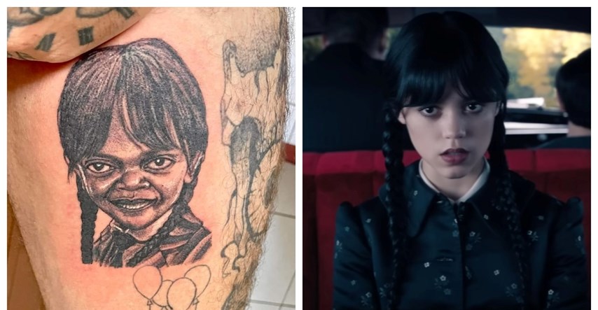 Tip napravio tetovažu Wednesday Addams, ljudi se čude: "Je li to Samuel L. Jackson?"