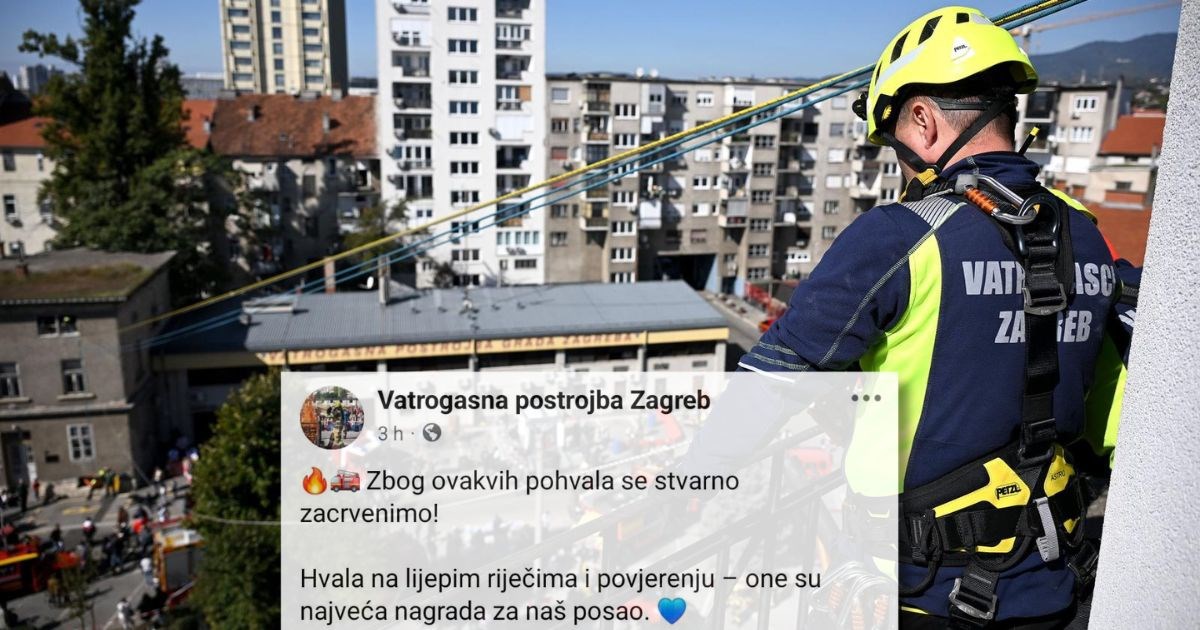 "Za primjer ste svima": Zagrebački vatrogasci pokazali pohvalu koju su dobili