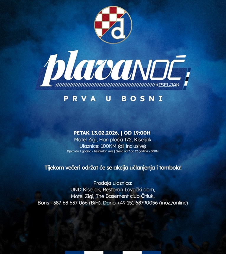 Dinamo organizira prvu Plavu noć u BiH