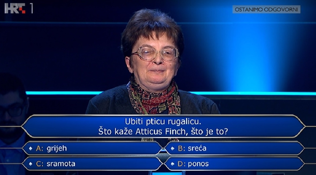 Domaćica Gordana sve džokere iskoristila na jednom pitanju. Znate li vi odgovor?