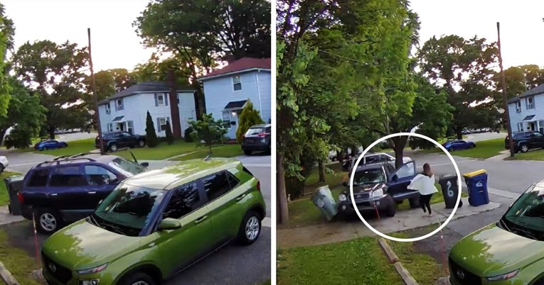 VIDEO Izlazila iz parkinga pa ispala iz auta