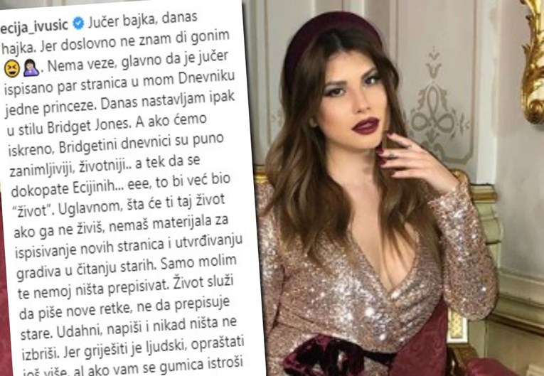 Ecija nakon prekida: "Jučer bajka, danas hajka. A da mi se dokopate dnevnika..."