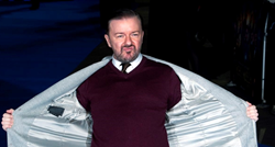 Ricky Gervais nastavlja trolati: "Ona ima alopeciju. Nije baš sretno kod njih doma"