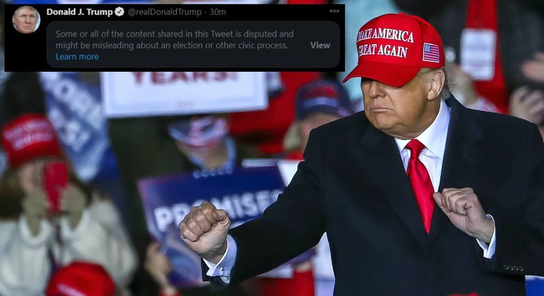 Twitter sakrio Trumpov tvit u kojem tvrdi da "pokušavaju ukrasti izbore"