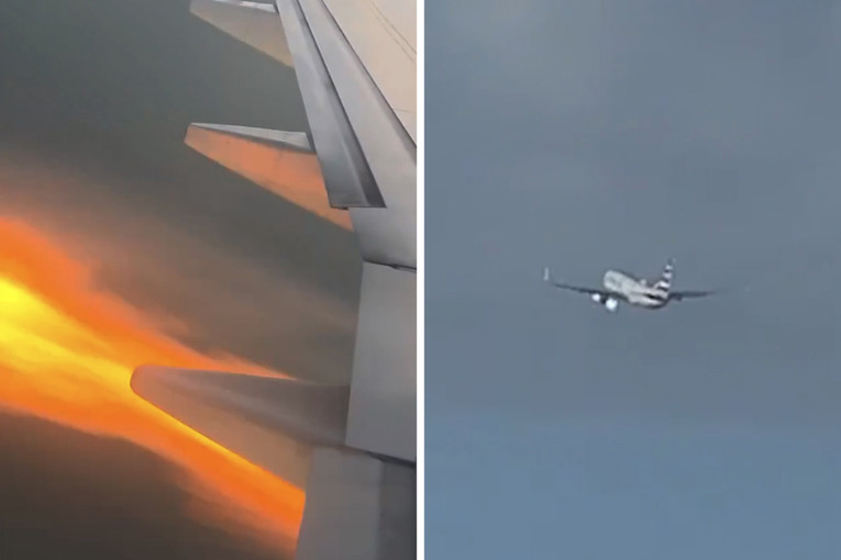 VIDEO Boeing udario u ptice pri polijetanju u SAD-u. Putnik snimio plamen iz motora