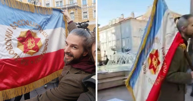 Na skupu u Rijeci nosio zastavu s petokrakom i vikao. Policija ga prijavila