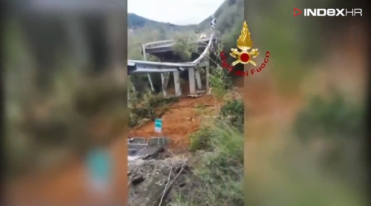 Kaos u Italiji, rupe gutaju ceste, urušavaju se mostovi. Poginula jedna osoba
