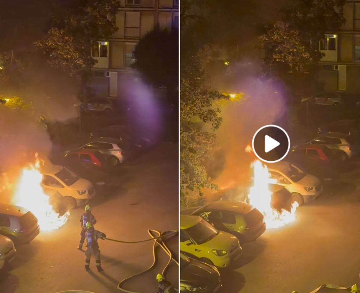 VIDEO Noćas gorjeli auti u Zagrebu