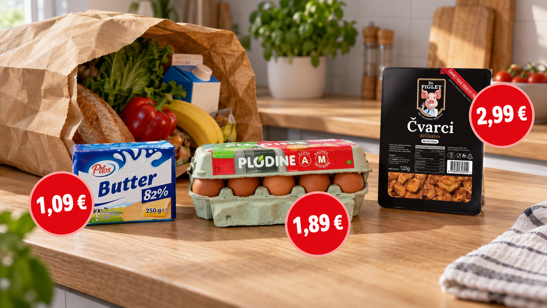Gdje danas možete uštedjeti? Našli smo jaja za 1,89 €, a čvarke za 2,99 €