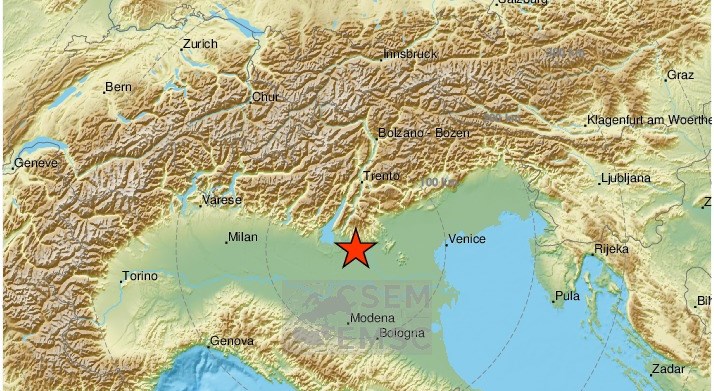 Potres magnitude 4.5 u Italiji, osjetio se u Hrvatskoj