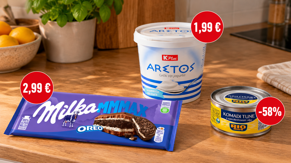 Najbolje cijene danas: Velika Milka za 2,99 eura, Rio Mare tuna na -58%