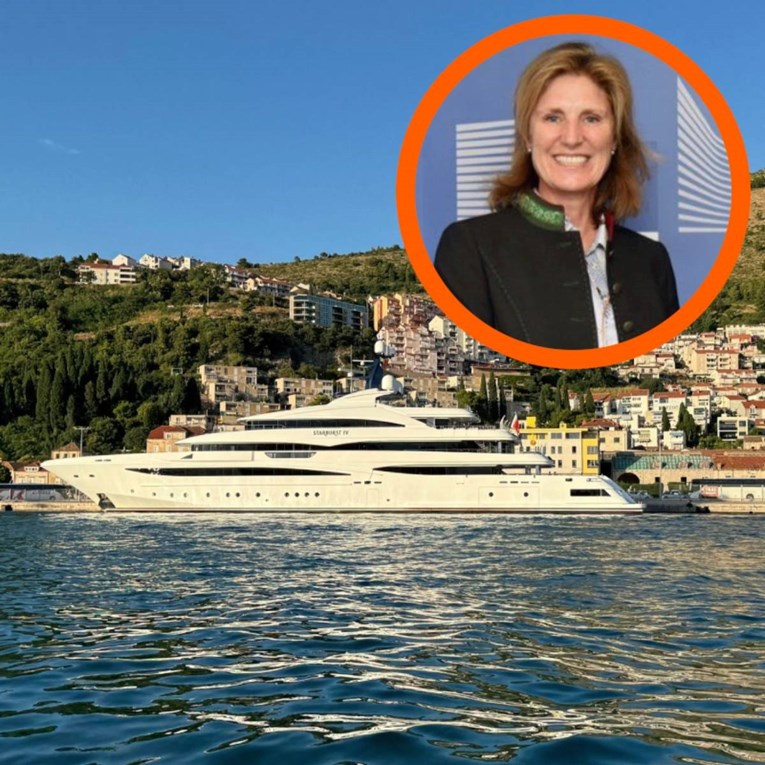 Američka milijarderka Marijke Mars plovi Jadranom, njena jahta snimljena u Dubrovniku