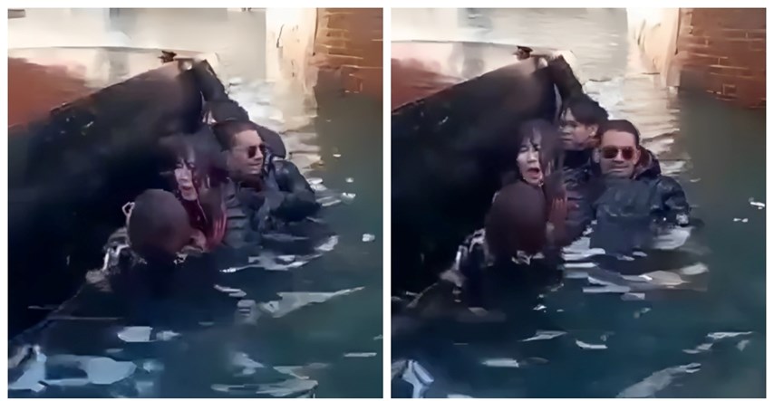 VIDEO Turisti u Veneciji snimali selfieje pa se prevrnuli iz gondole i upali u kanal