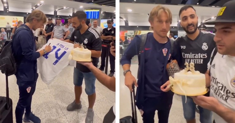 Modrića u Armeniji dočekali navijači Reala. Napravili su mu tortu