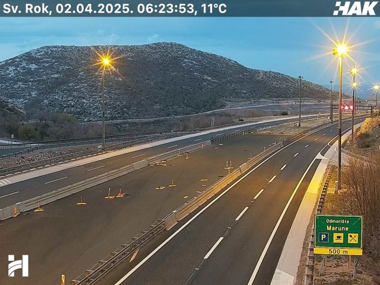 Autocesta A1 kod tunela Sveti Rok zatvorena za sva vozila