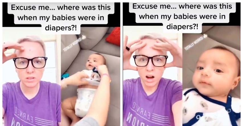 Mama otkrila trik koji sprječava bebe da se migolje tijekom presvlačenja