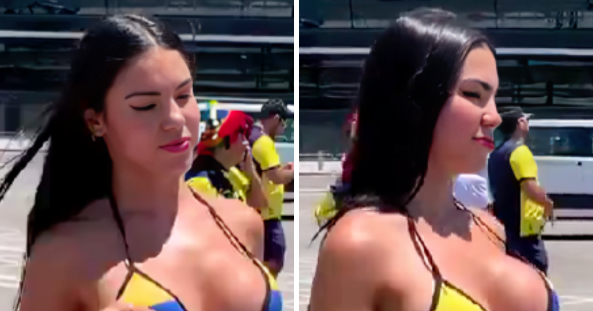 Navijačica iz Ekvadora u badiću došla na stadion, video ima skoro 5 milijuna pregleda