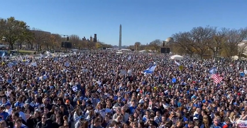 Nepregledna gomila na Maršu za Izrael u Washingtonu: "Neće nas nikada istrijebiti"