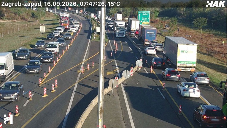Nesreća na A1, gužve na prilazima Zagrebu