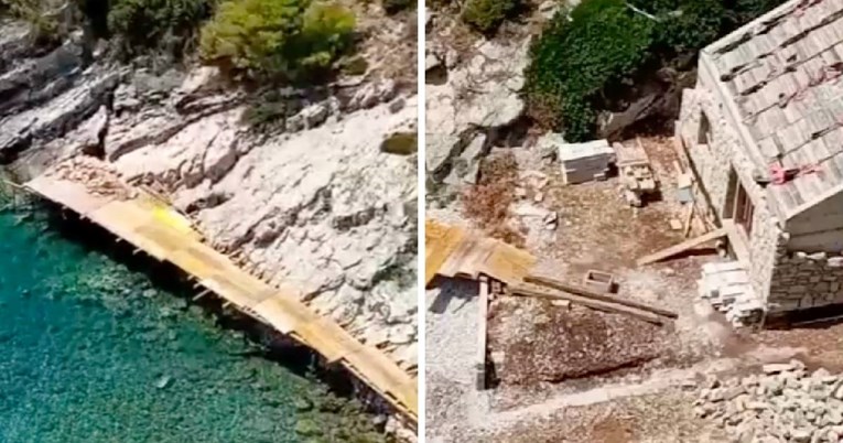 U korčulanskoj uvali zauzeli plažu, betoniraju rivu ispred kuće. "Učinite nešto"