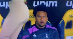 Ovo je faca igrača Juventusa kada je ugledao Dilettu