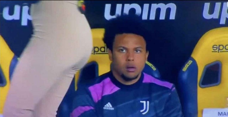 Ovo je faca igrača Juventusa kada je ugledao Dilettu