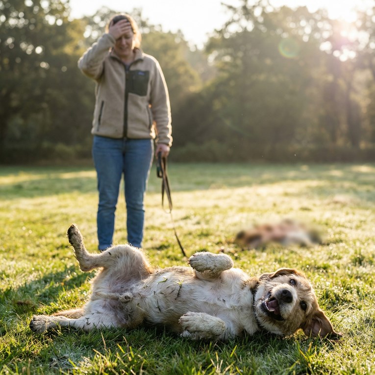 Zašto se psi valjaju u smrdljivim stvarima?