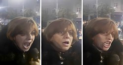 VIDEO Upala na skup protiv Putina u Beogradu, histerično urlala na prosvjednike