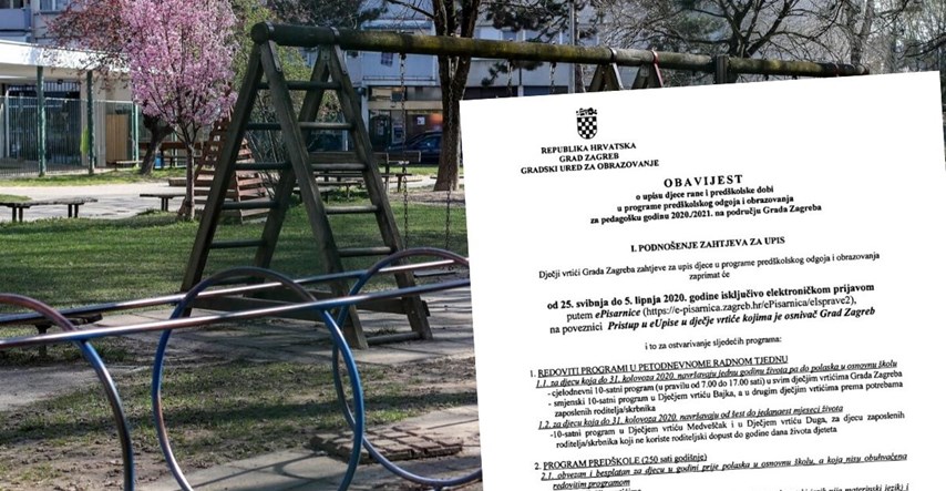 Upisi u zagrebačke vrtiće prvi put na daljinu, Grad objavio detalje
