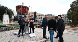 Splitski učenici napravili repliku Vodotornja i postavili je u Vukovarskoj ulici