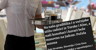 Srpski Blic: Na naša gradilišta stižu radnici iz Kine, naši konobari bježe na Jadran