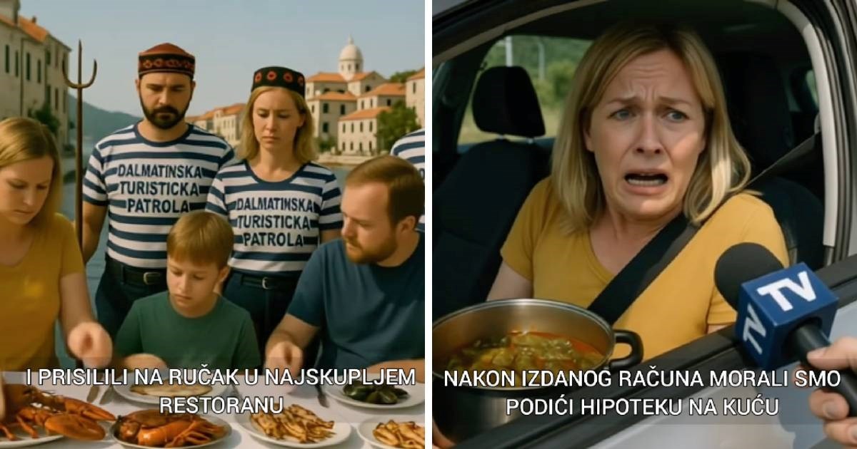 "Digli smo kredit": AI video o strancima koji se žale na cijene u Hrvatskoj je hit