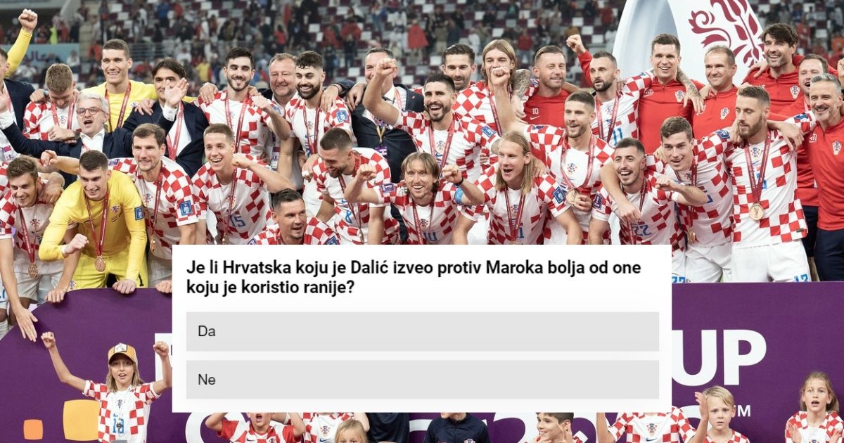 ANKETA Je li jučerašnji sastav Hrvatske bolji od onog koji je Dalić forsirao na SP-u?