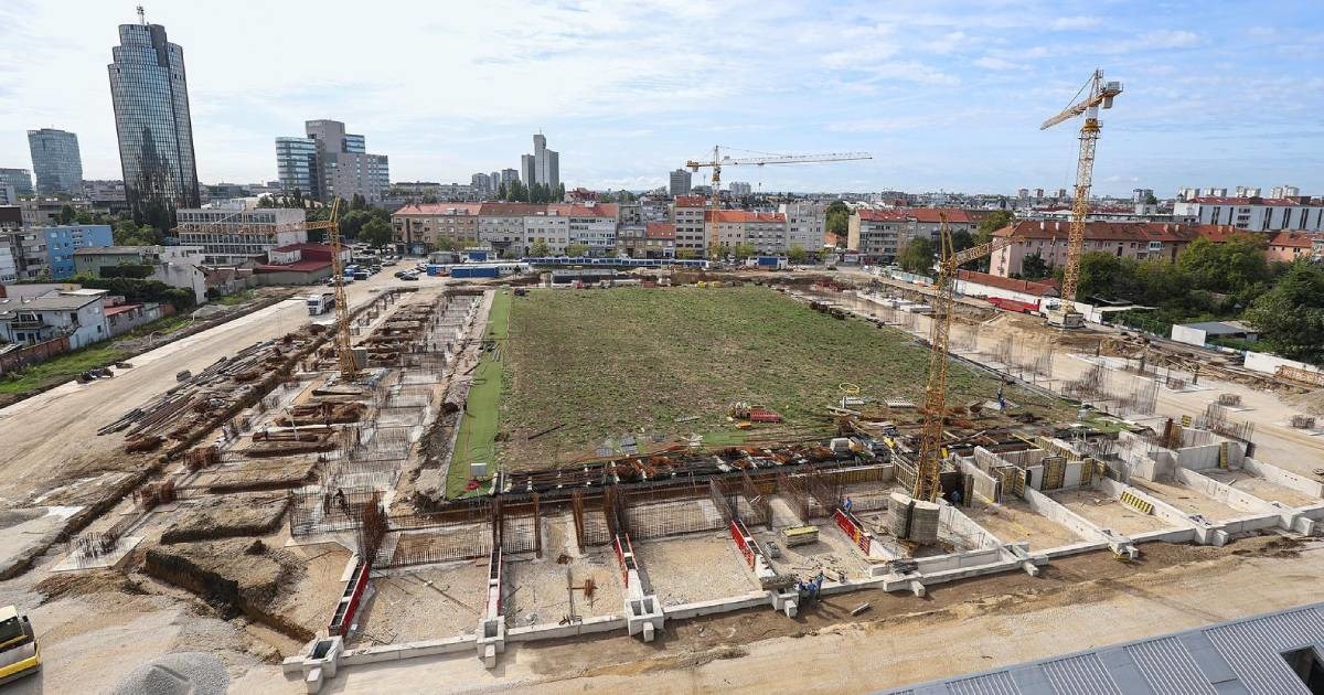 Ovdje je bio stari stadion u Kranjčevićevoj. Evo kako napreduje izgradnja novog
