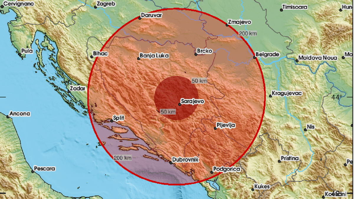 Potres u BiH. EMSC: 4.2 po Richteru