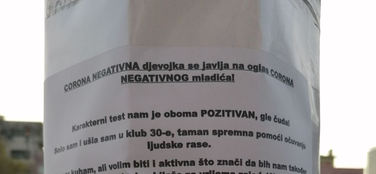 Zagrepčanin koji je tražio "korona negativnu curu za reprodukciju" dobio odgovor