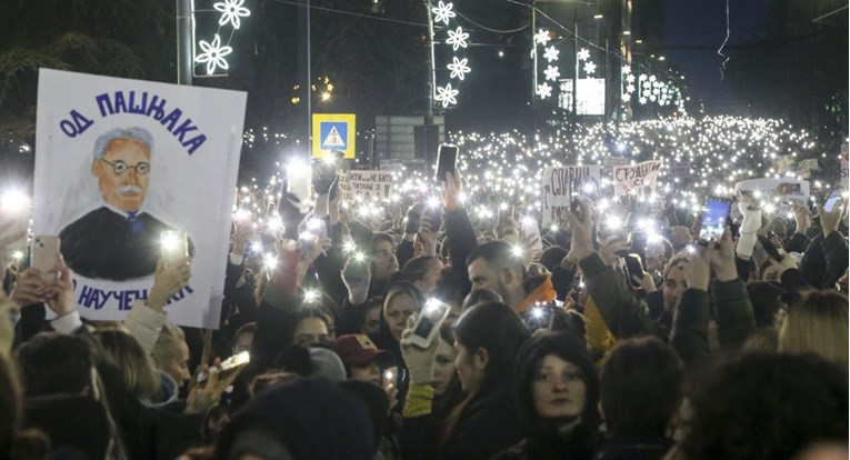 Jučer održan najveći prosvjed u povijesti Srbije. Student: Ni mi ovo nismo očekivali