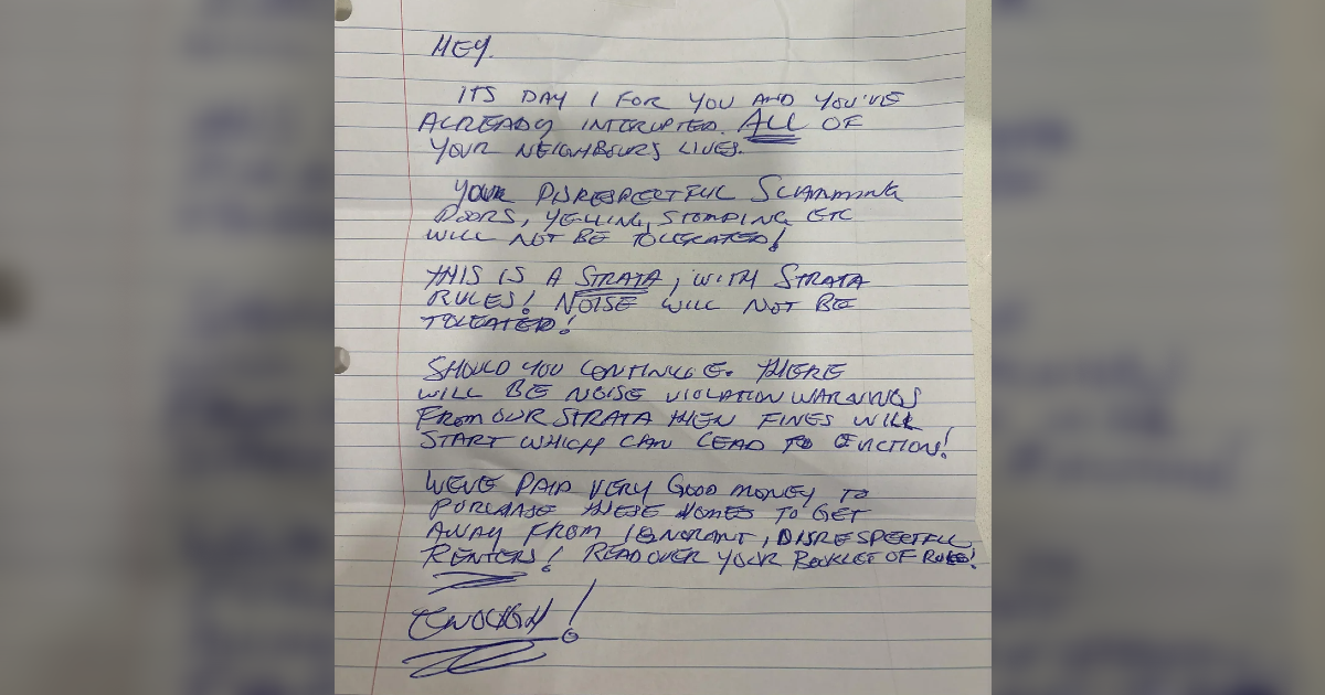 Uselili se u novi stan, a već nakon par sati dočekala ih bijesna poruka susjeda