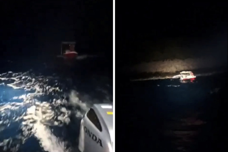 VIDEO Četvero ljudi spašeno kod Lastova. Brodicu sidro jedva držalo pred obalom