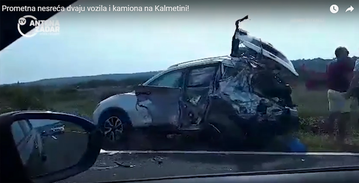 Teška nesreća kod Zadra: Troje ozlijeđenih