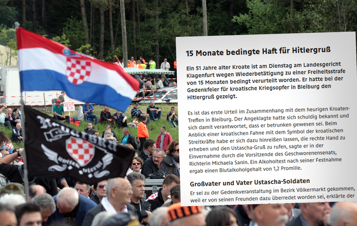 Hrvat osuđen na uvjetnu kaznu zbog nacističkog pozdrava na Bleiburgu, molio je sud za milost