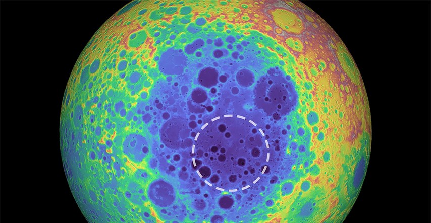Otkrivena misteriozna masa ispod najvećeg kratera na Mjesecu