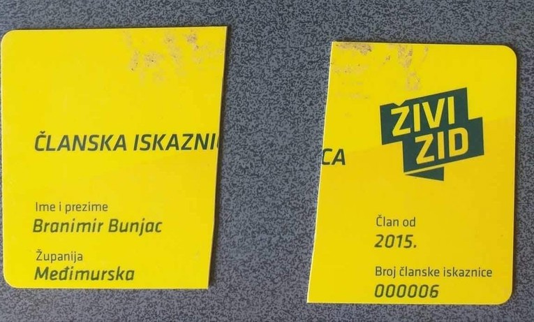 Bunjac poderao iskaznicu Živog zida