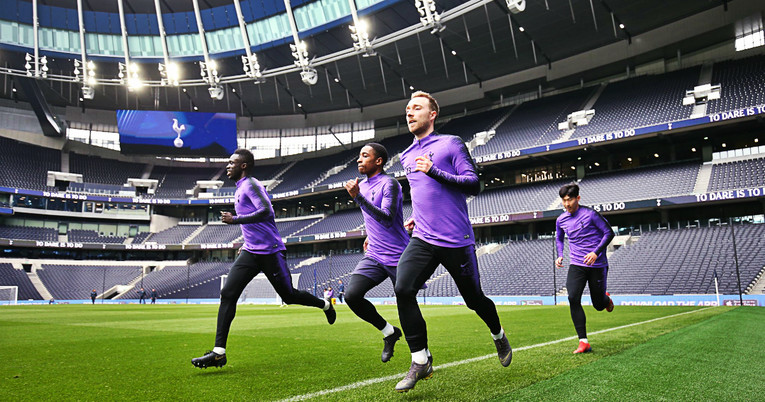 VIDEO Igrači Tottenhama prvi put trenirali na novom stadionu